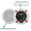 Powerlink 6.5-Inch 20-Watt Wired in Flush Mount Ceiling Speakers - Image 5