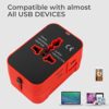 rts 224+ Countries Universal Travel Adapter with USB-C Type C & - Image 3