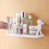 HomeWiz Plastic Kitchen Floating Shelf | Wall-Mounted, Self-Adhesive for Storage & Organising | Space-Saving, Durable, and No Drilling Required | Ideal Organizer for Toiletries or Small Items | Man - Image 4