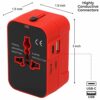 rts 224+ Countries Universal Travel Adapter with USB-C Type C & - Image 4