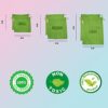 NECAVU 100% Cotton Set Of 6 Fridge Drawstring Bag | Eco-Friendly - Image 6