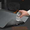 BROGBUS Dish Drying Mat with Non-Slip Rubber Backed Water - Image 5