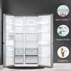 LG 694 L 4 Star Frost-Free Smart Inverter Compressor Side-By-Side - Image 3