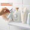 HomeWiz Plastic Kitchen Floating Shelf | Wall-Mounted, Self-Adhesive for Storage & Organising | Space-Saving, Durable, and No Drilling Required | Ideal Organizer for Toiletries or Small Items | Man - Image 5