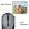 ZEBRONICS Charm Rechargeable Wireless Mouse, Dual Mode (2.4GHz + - Image 3