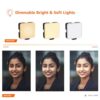Amazon Basics Rechargeable Selfie Light | 100 LED Beads |Laptop & - Image 6