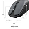 ZEBRONICS Charm Rechargeable Wireless Mouse, Dual Mode (2.4GHz + - Image 5