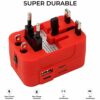 rts 224+ Countries Universal Travel Adapter with USB-C Type C & - Image 2
