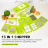 Rylan 15 in 1 Multipurpose Chopper, Fruits & Vegetable Cutters, - Image 3