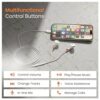 Ambrane Wired Type C in Ear Earphones with in-line Mic for Clear - Image 4