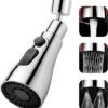 MARMIX Universal Kitchen Faucet 3-Function Pull Down Sink Sprayer