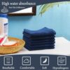 FRESH FROM LOOM Face Towel Set of 6pc - Navy Blue | 100% Cotton | - Image 5