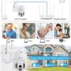 PKST Wi-Fi Smart Outdoor 360° PTZ Camera with Live Monitoring| - Image 2