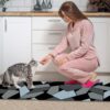 ishro home 3D Jet Printed Anti-Slip/Washable Rubber Rectangular - Image 3