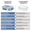Lock & Lock Classics Rectangular Plastic Airtight Food Storage - Image 4