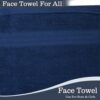 FRESH FROM LOOM Face Towel Set of 6pc - Navy Blue | 100% Cotton | - Image 4