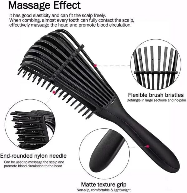 INSIME Detangler hair brush for curly hair comb for Women Men & - Image 3