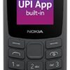 Nokia 106 Dual Sim, Keypad Phone with Built-in UPI Payments App, Long-Lasting Battery, Wireless FM Radio & MP3 Player, and MicroSD Card Slot | Charcoal - Image 2