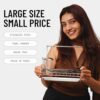 POPCUBE Countertop Sink Organiser for Kitchen with Towel Hanger -Sink Caddy with Brush & Sponge Holder Cup & Drain Tray (Black, Medium) - Image 5