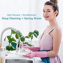 Deep cleaning and saving water