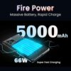 Lava Agni 3 5G (Heather Glass, 8GB+128GB) | India's 1st Dual AMOLED | Dimensity 7300X | 50MP Triple AI Camera | 66W Fast Charge,5000 mAh Battery | Clean UI | Free Replacement @ Home | Without Charger - Image 6