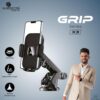 Kratos Grip X3 Premium Mobile Holder for Car with Back Button Unlocking Mechanism, Strong Suction Cup, 360° Rotatable,Car Mobile Holder for Wildshield and Dashboard, Compatible with 4 to 7" Smartphone - Image 2