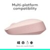 Logitech M171 Wireless Mouse for PC, Mac, Laptop, 2.4 GHz with USB Mini Receiver, Optical Tracking, 12-Months Battery Life, Ambidextrous - Pink - Image 6