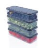 FRATELLI TENTI Italy 6 Fridge Storage Boxes Freezer Storage Containers, Container Kitchen Storage Set, Draining Crisper Refrigerator Food Box (1200 Ml(Pack Of 6), Transparent) (Polypropylene, 6) - Image 4