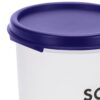 Amazon Brand - Solimo Plastic Slim Storage Container | Airtight | Leakproof | Set Of 6 | 300 Ml Each, Blue - Image 6