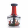 SignoraWare Thunder Chopper Plastic Quick Cutter Machine for Kitchen | with 3 Stainless Steel Blade | BPA FREE| Multipurpose for Vegetable, Dry Fruit etc | Handy Manual Chopper | (650ml | Multicolor)
