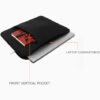 Dyazo 13-13.3" inch Laptop Sleeve case Cover Bag Compatible for All Notebooks Such as Mac Book Pro or Air 2023-2021 M2 M1 with Front Accessories Pocket Neoprene Black - Image 5
