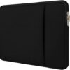 Dyazo 13-13.3" inch Laptop Sleeve case Cover Bag Compatible for All Notebooks Such as Mac Book Pro or Air 2023-2021 M2 M1 with Front Accessories Pocket Neoprene Black