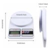 SKADIOO Weighing scale, Weight Machine for Kitchen, Kitchen Weighing Scale,SF-400 Weight Machine for Shop, Food Weighing Scale, Multipurpose Portable Electronic Digital Weighing Scale Weight Machine - Image 2