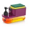 Xmart India 3-in-1 Soap Pump Dispenser with Sponge Holder – Kitchen Sink & Bathroom Liquid Soap Dispenser for Countertop – Stylish & Functional Dish Soap Pump (Multicolor) - Image 6