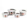 Sumeet Stainless Steel Belly Shape 4 Pc Tope/Cookware/Pot Set with Lid 380ML, 500ML, 780ML, 1.1Ltr, (Silver) - Image 8