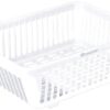 Floraware 3 in 1 Large Glossy Plastic Durable, lightweight & Unbreakable Modular Utensil Basket with Spoon Holder & Removable Dish Drainer Drying Rack for Kitchen Dish Rack Organizers(White) - Image 6