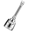 Volo flexible Hose Extension with 2 Modes Water Saving,Faucet for Kitchen Sink,Water Faucet Sprayer, Flexible Tap Extension for Kitchen Sink (Standard Size, Colour : Silver)