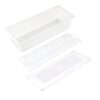 MILTON Cryo Fridge Storage Boxes Set of 6 Fridge Organizer Container with Waterproof Vinyl Stickers & Removable Drain Plate, Lid, Stackable Box, Plastic Containers 1500 ml, Transparent - Image 5