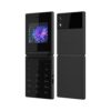 itel Flip One | Leather Premium Design | Big 2.4" Display | Dual SIM | Type-C USB Port | BT Caller | KingVoice | Black - Image 3