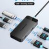 Lemorele USB C Laptop Docking Station, 6-in-1 Dual Display Adapter with 4K Dual HDMI for MacBook Pro, MacBook Air, HP, Dell, Surface, Windows - Image 2