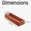 Wooden Serving Tray Platter Multipurpose Tray | Serving Tray for Breakfast, Tea Serving, Tray for Storage, Table Decor Kitchen Decor (Set of 2, Natural) - Image 5