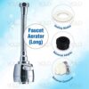 Volo flexible Hose Extension with 2 Modes Water Saving,Faucet for Kitchen Sink,Water Faucet Sprayer, Flexible Tap Extension for Kitchen Sink (Standard Size, Colour : Silver) - Image 8