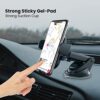 Portronics Clamp M2 Adjustable Car Mobile Phone Holder Stand for Dashboard & Windshield, 360° Rotational, Strong Suction Cup, Compatible with 4 to 6 inch Devices(Black) - Image 8