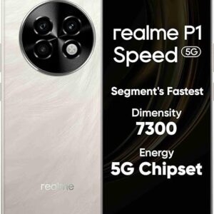 realme P1 Speed 5G (Textured Titanium, 8GB RAM, 128GB Storage) | 16GB DRAM | Expandable Upto 2 TB | 6.67" Full HD+ Display | 50MP + 2MP | 16MP Front Camera | Dimensity 7300 Energy Processor
