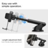 Spigen Dashboard & Windshield Car Mobile Holder [Strong Suction Cup][360° Rotational][Stable Hold] Compatible with Most Smartphone Devices - Black - Image 6