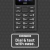 HMD 105 Keypad Phone with Built-in UPI App, Phone Talker, Long-Lasting Battery, Wireless FM Radio | Black - Image 4