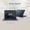 ASUS Zenbook 14, Intel Core Ultra 5, 16GB RAM, 1TB SSD, 3K OLED 16:10 120Hz, 14", Windows 11, MSO 2021, Ponder Blue, 1.28KG, UX3405MA-PZ552WS, Built-inAI, Backlit, Touchscreen, 75WHr AI Powered Laptop - Image 11