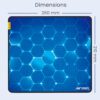 Ant Esports Hexa Mouse Pad, Anti-fray Stitching, Waterproof Surface & Non-Slip Rubber Base with Stitched Edges Gaming Mouse Mat for Laptop, Compatible with Laser and Optical Mice – Blue Hexagon - Image 7