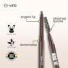 MARS OH Brow Eyebrow Pencil | Micro Precision Retractable with a Spoolie | Highly Pigmented | Smudge Proof & Water Resistance | Long-Lasting | Lightweight Eyebrow Pencil (0.1 gm) (Brown) - Image 4