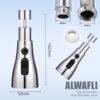ALWAFLI Tap Extender for Kitchen Sink Universal Flexible Kitchen Faucet Rotating Water Faucet for Washbasin Flexible Tap for Easy Access Sink Sprayer Attachment (1) - Image 3
